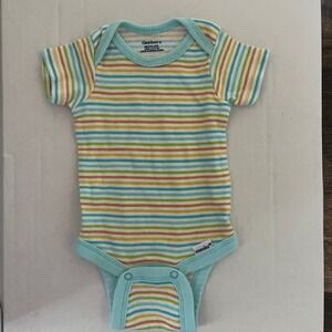 Gerber Striped Onesie Bodysuit Short Sleeve Newborn 5-8‎ Lbs Baby Clothes